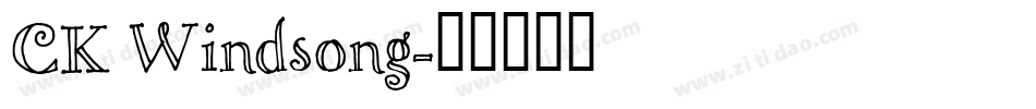 CK Windsong字体转换